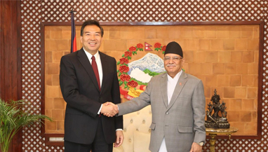 尼泊尔总理表示坚定支持中国维护核心利益