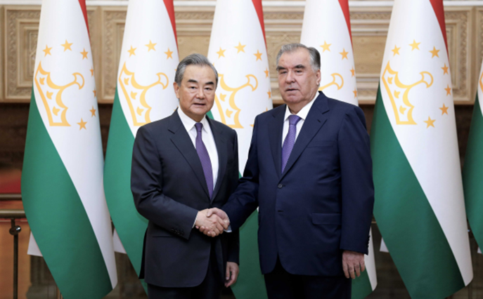 塔吉克斯坦总统拉赫蒙会见王毅