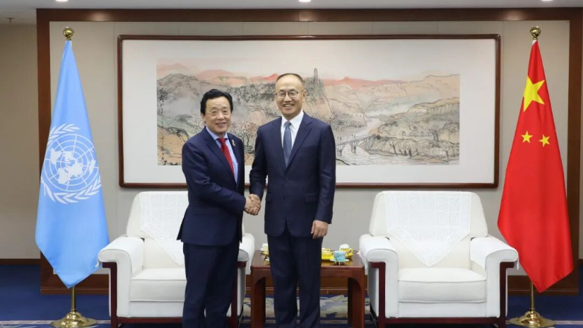 陈晓东署长会见联合国粮食及农业组织总干事屈冬玉