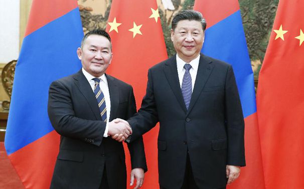 习近平同蒙古国总统巴特图勒嘎会谈